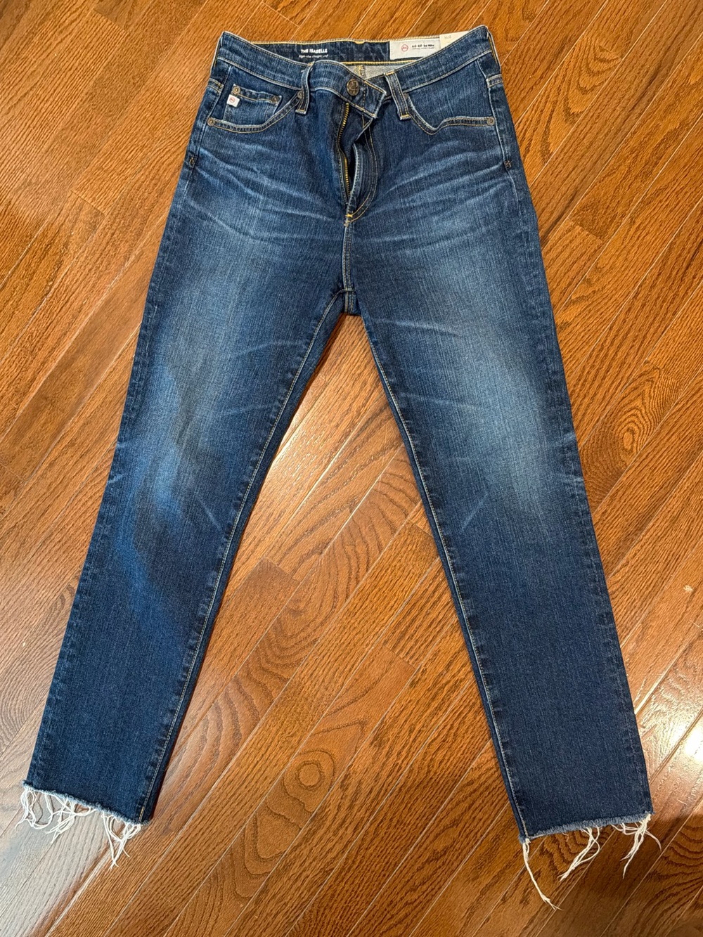 AG Adriano Goldschmied The Isabelle High Rise Straight Crop Jeans 27